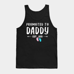 First Time Daddy New Dad Est 2019 Funny Father's Day Gifts Tank Top